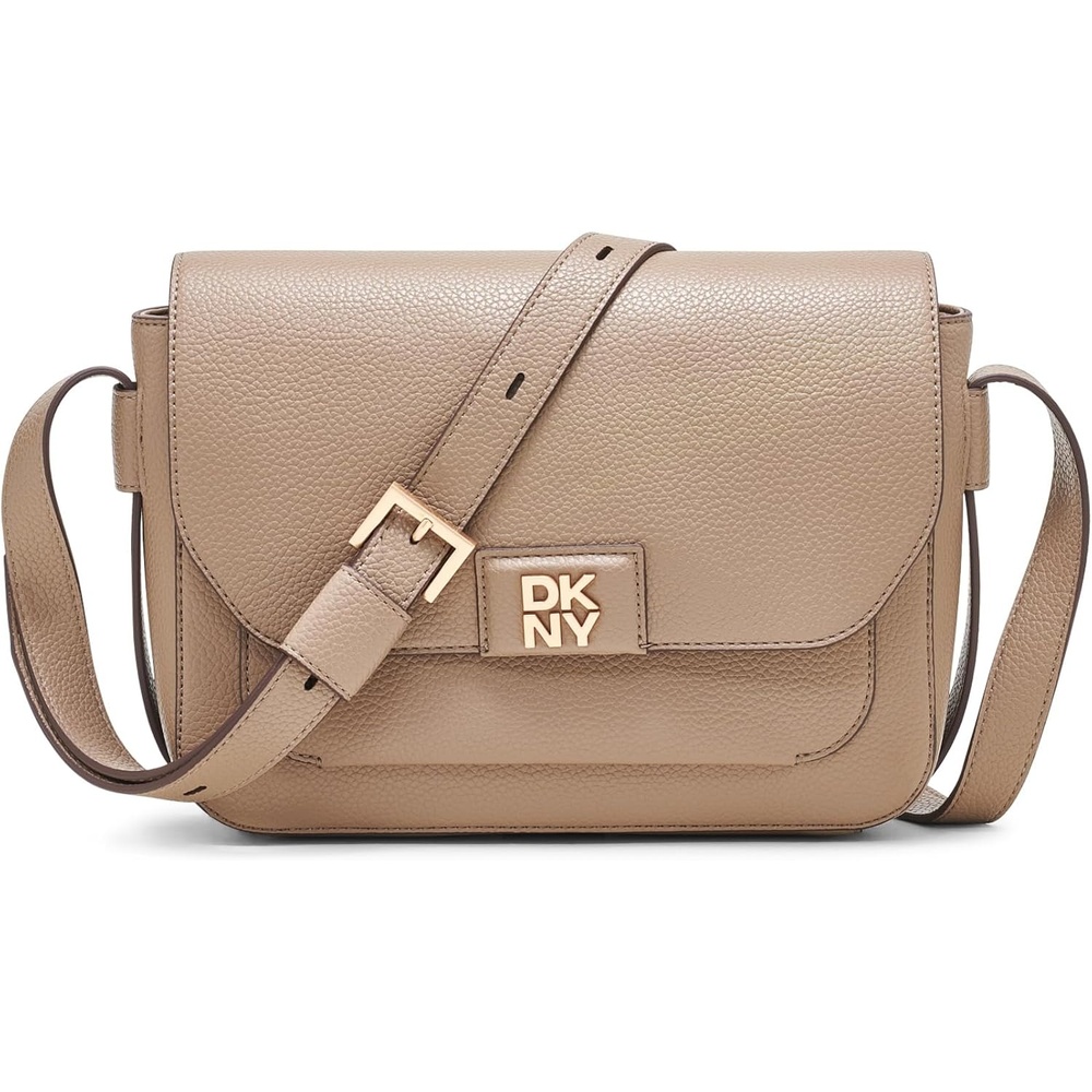 image:imageDKNY Womens Robin Flap CrossbodyShitake