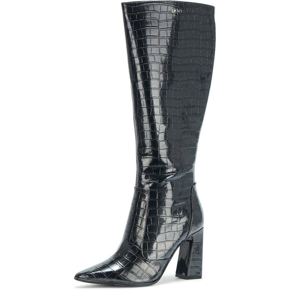 image:imageDKNY Womens Soryn Knee High Boot With Block HeelGrey