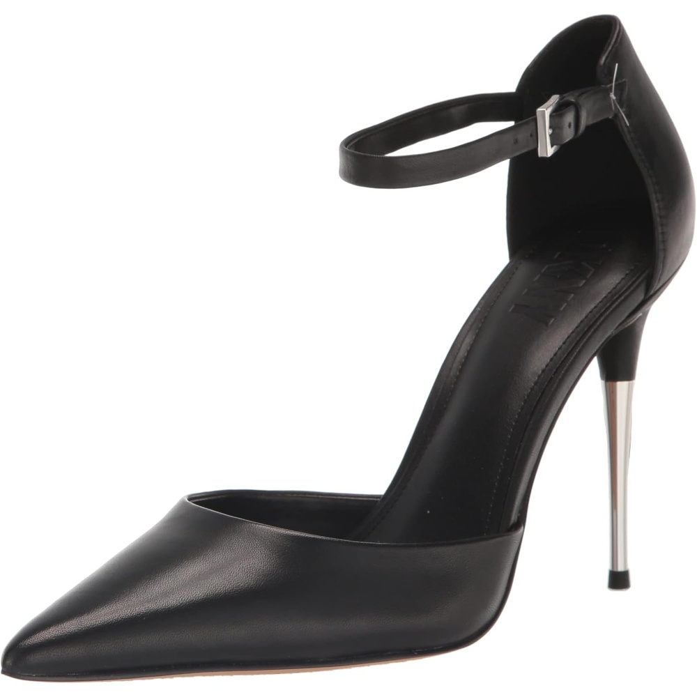 image:imageDKNY Womens Stiletto VeataSlingback Pu Heeled SandalBlack