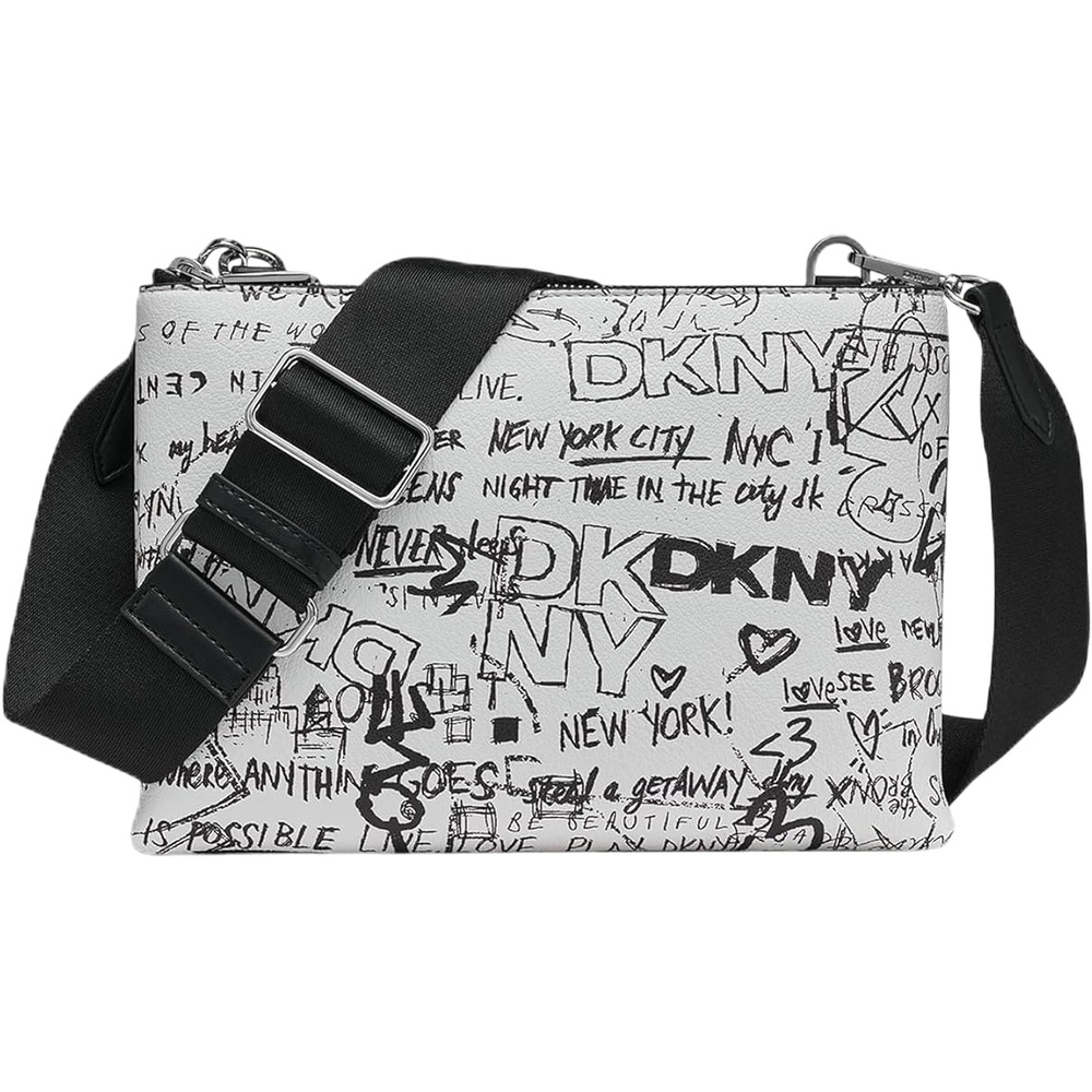 image:imageDKNY Womens Tinsley CrossbodyMarshmellowBlack