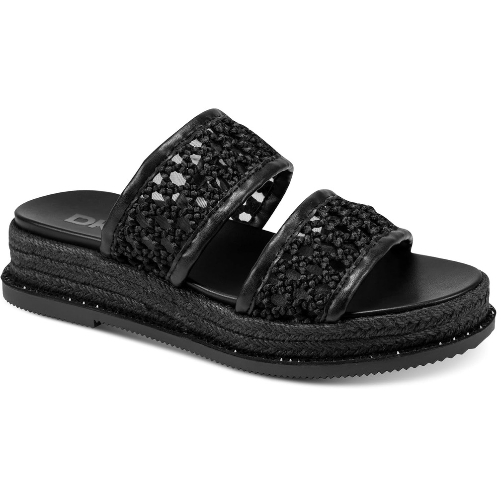 image:imageDKNY womens Brucian Double Band Platform SandalBlack