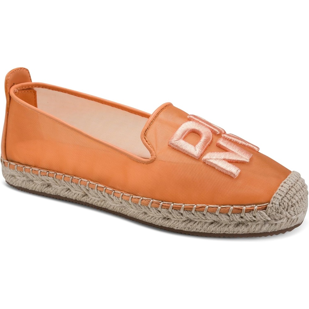 image:imageDKNY womens Miretta Sheer Espadrille Closed Toe Sandal MuleOrange Sherbet