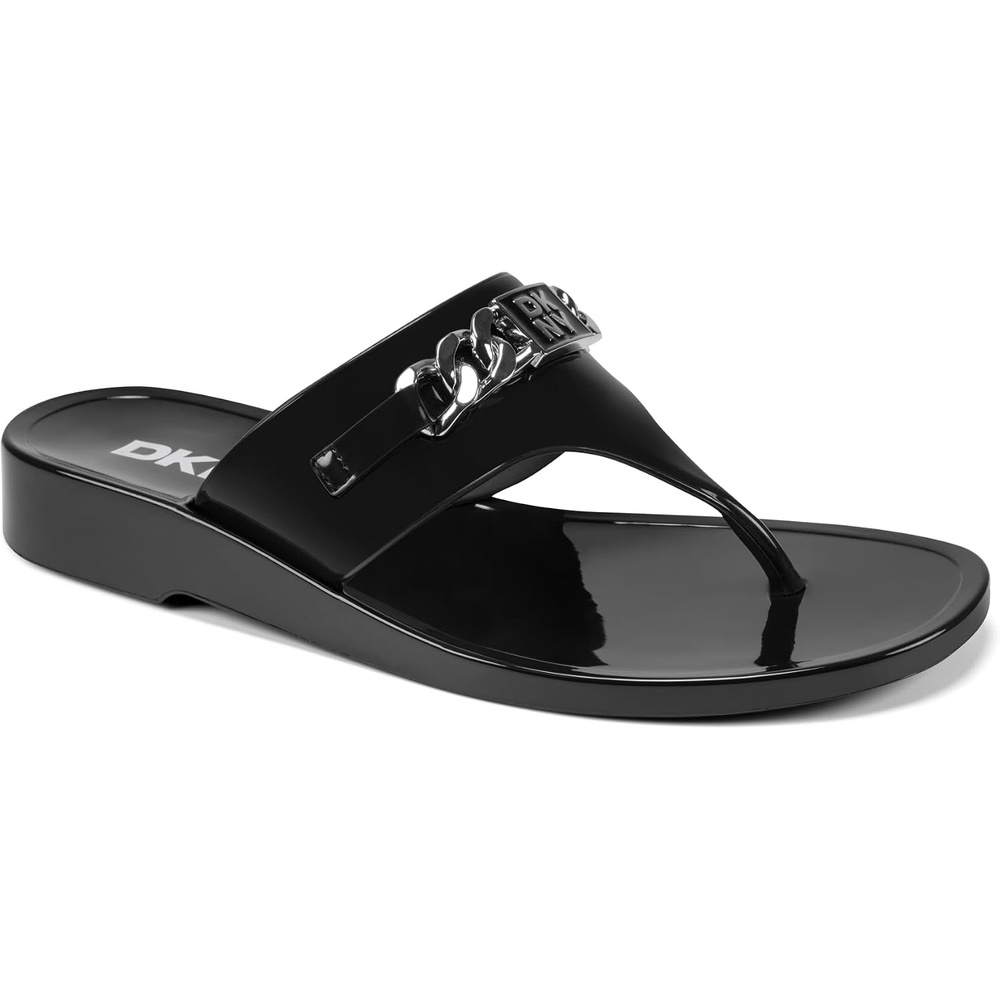 image:imageDKNY womens Vasi Flat Thong Flip Flop SandalBlack