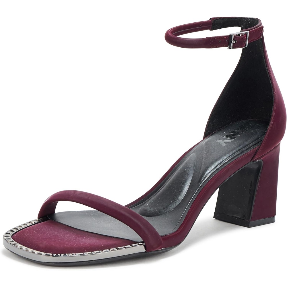 image:imageDKNY womens Wenda Evening Ankle Strap Block HeelWine