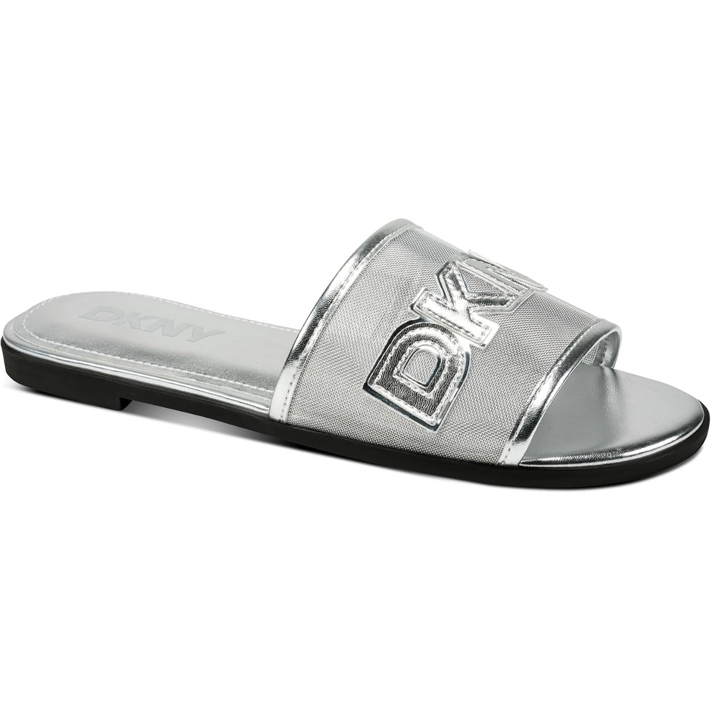 image:imageDKNY womens Wren Flat Mesh Sandal SlideSilver