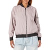 Static Mauve Perforated Bomber Jacket