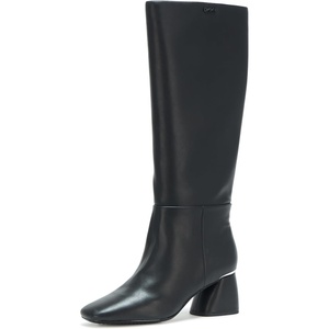 DKNY Women’s Cana Knee High Heeled Riding Boot(Solid Black)