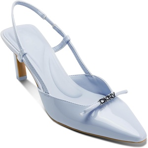 DKNY Women’s Carline Pointed Toe Slingback Pump(Celeste)