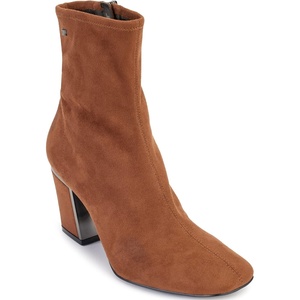 DKNY Women’s Cavale Evening Fashion Bootie With Block Heel(Roasted Pecan)