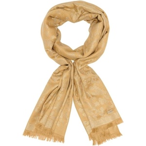 DKNY Women’s Leopard Print Metallic Pashmina(Whiskey)