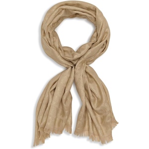DKNY Women’s Logo Metallic Pashmina Scarf(Palamino)