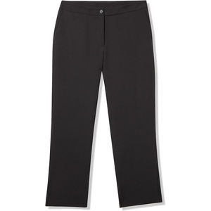 DKNY Womens Mid Rise Zipper Pant with Pockets(Black)