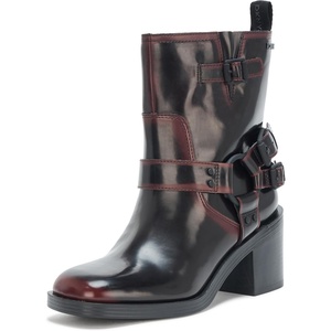 DKNY Women’s Nolan Harness Boot Fashion(Black/Wine)