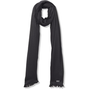 DKNY Women’s Oversized Solid Pashmina With Eyelash Fringe(Black)