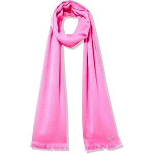 DKNY Women’s Oversized Solid Pashmina With Eyelash Fringe(Shocking Pink)