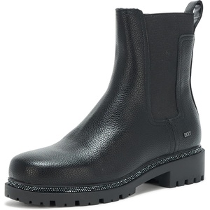 DKNY Women’s Rick Slip On Chelsea Boot with Stud Details(Black)