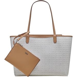 DKNY Women’s Riley Tote Bag(Cream/Cappuccino)