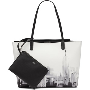 DKNY Women’s Riley Tote Bag(Optic White Combo)