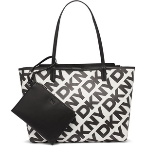 DKNY Women’s Riley Tote Bag(White/Black)