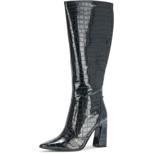 DKNY Women’s Soryn Knee High Boot With Block Heel(Grey)
