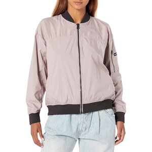 DKNY Women’s Sport Women’s Jacket(Static Mauve Perforated Bomber Jacket)