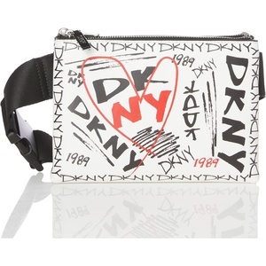 DKNY Women’s Tinsley Belt Bag(Optic White Multi)