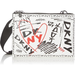 DKNY Women’s Tinsley Crossbody(Optic White Multi)