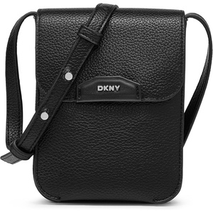 DKNY Women’s Willa Phone Crossbody(Black/Silver)
