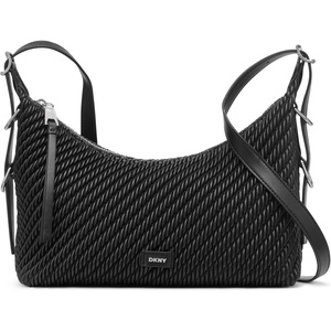 DKNY Women’s Zita Crossbody(Black/Silver)