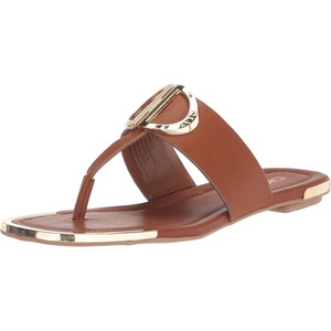 DKNY womens Flat(Dark Cognac)
