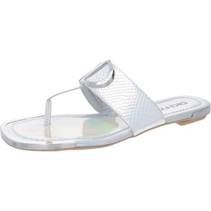 DKNY womens Flat(Silver Iridescent Halcott)