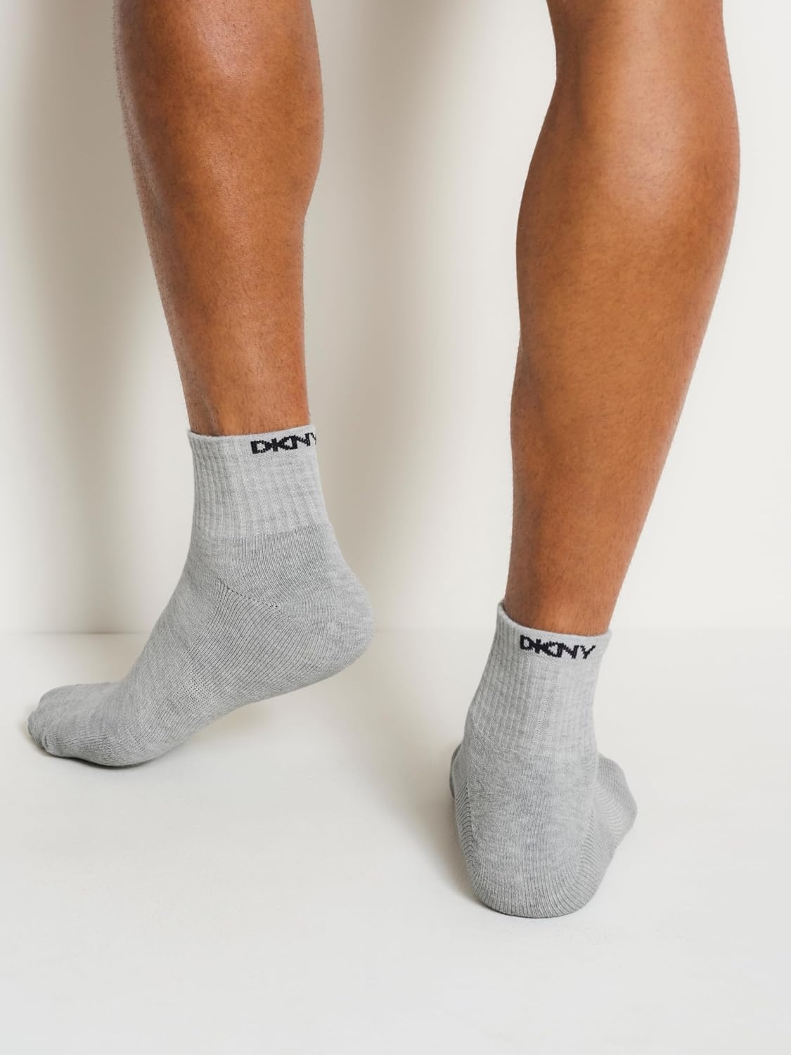 image:imageDKNY Mens 6 Pack Sport Cushion High Quarter Crew SocksNavyDenimGrey