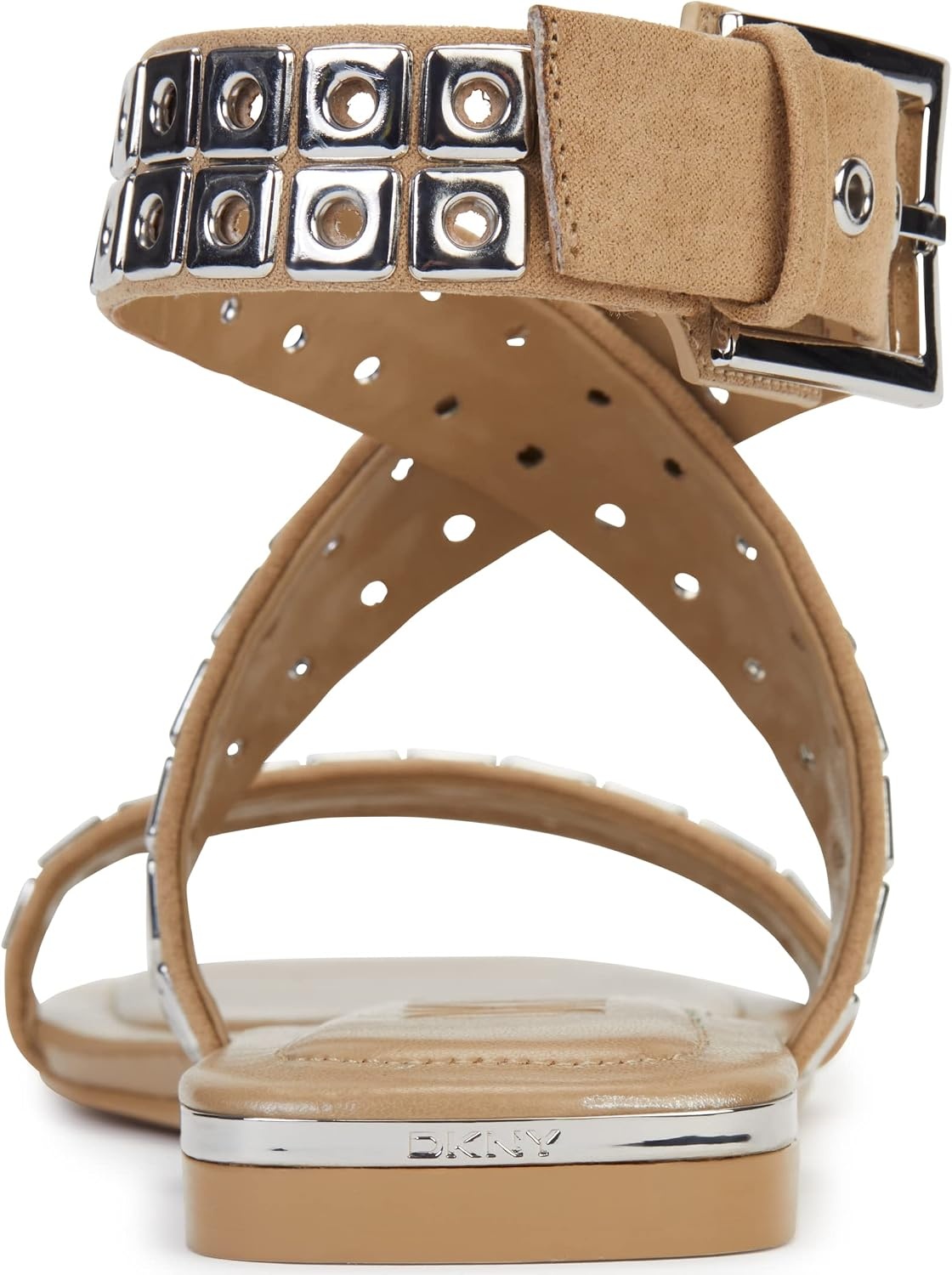 image:imageDKNY Womens Arina Studded Flat SandalGold