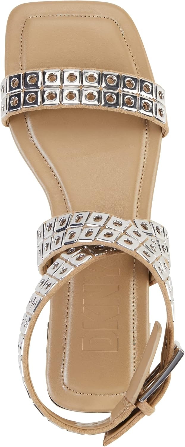 image:imageDKNY Womens Arina Studded Flat SandalGold