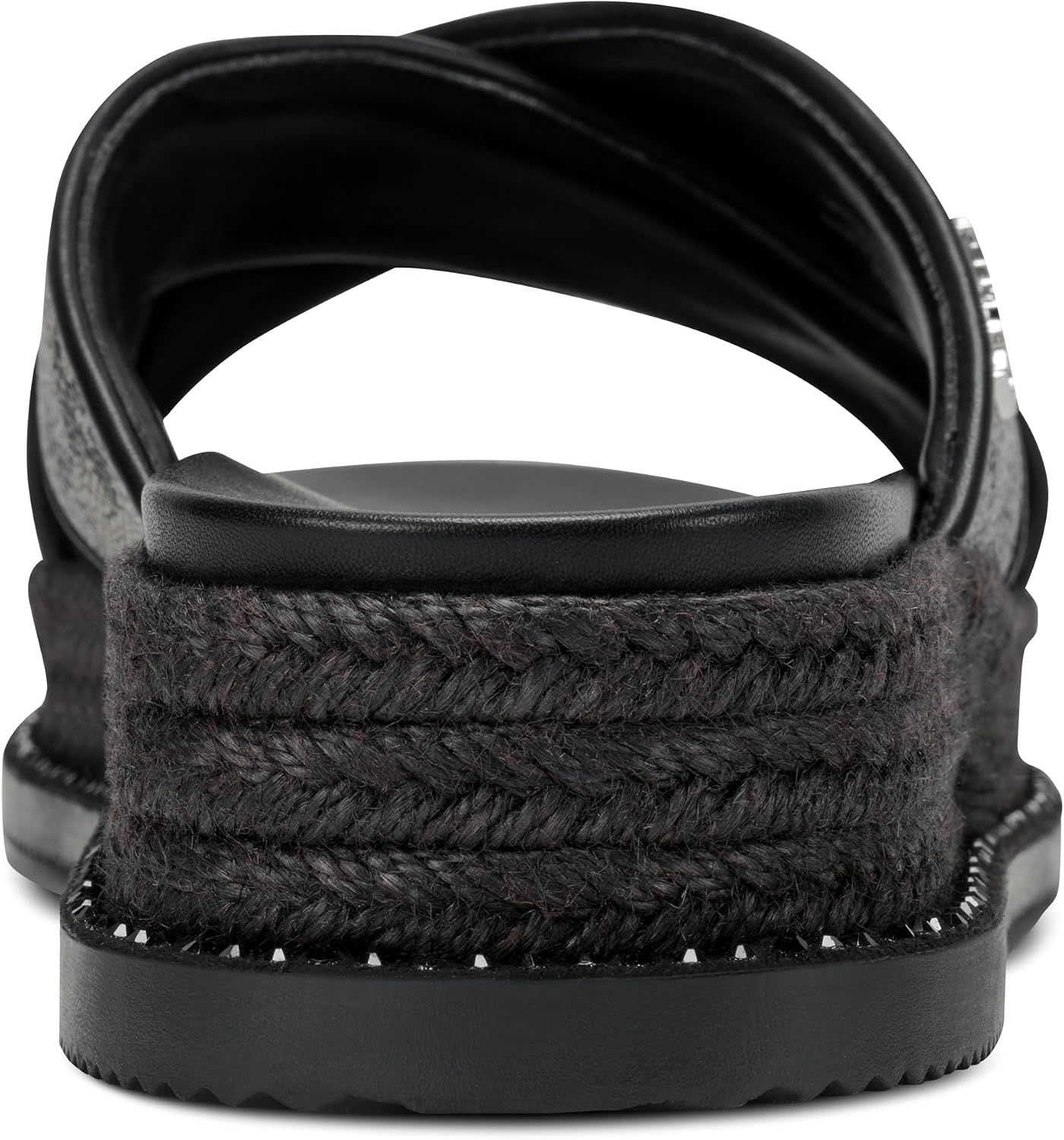 image:imageDKNY Womens Berris Criss Cross Espadrille Platform Sandal With LogoBlack
