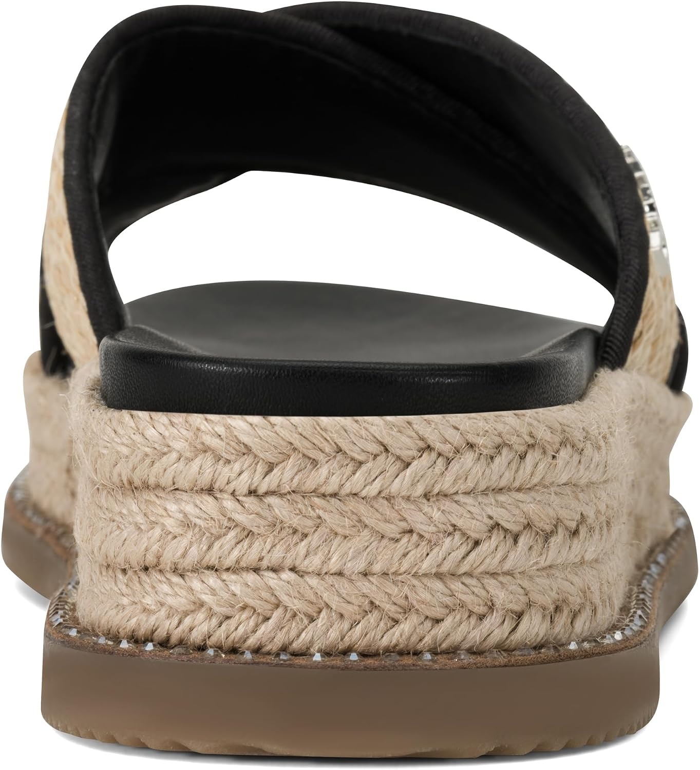 image:imageDKNY Womens Berris Criss Cross Espadrille Platform Sandal With LogoNaturalBlack