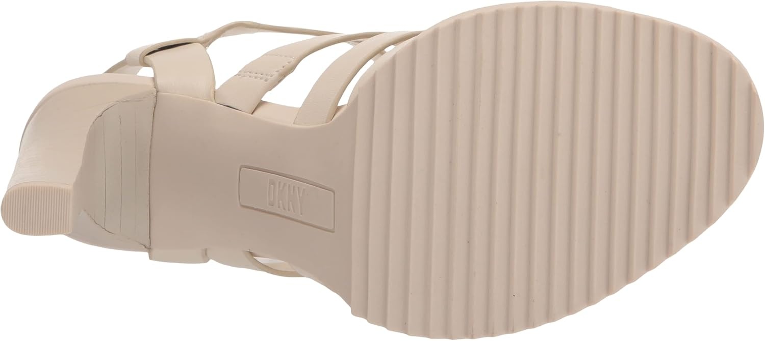 image:imageDKNY Womens Bria Slingback Heel With Belt Ankle StrapEgg Nog