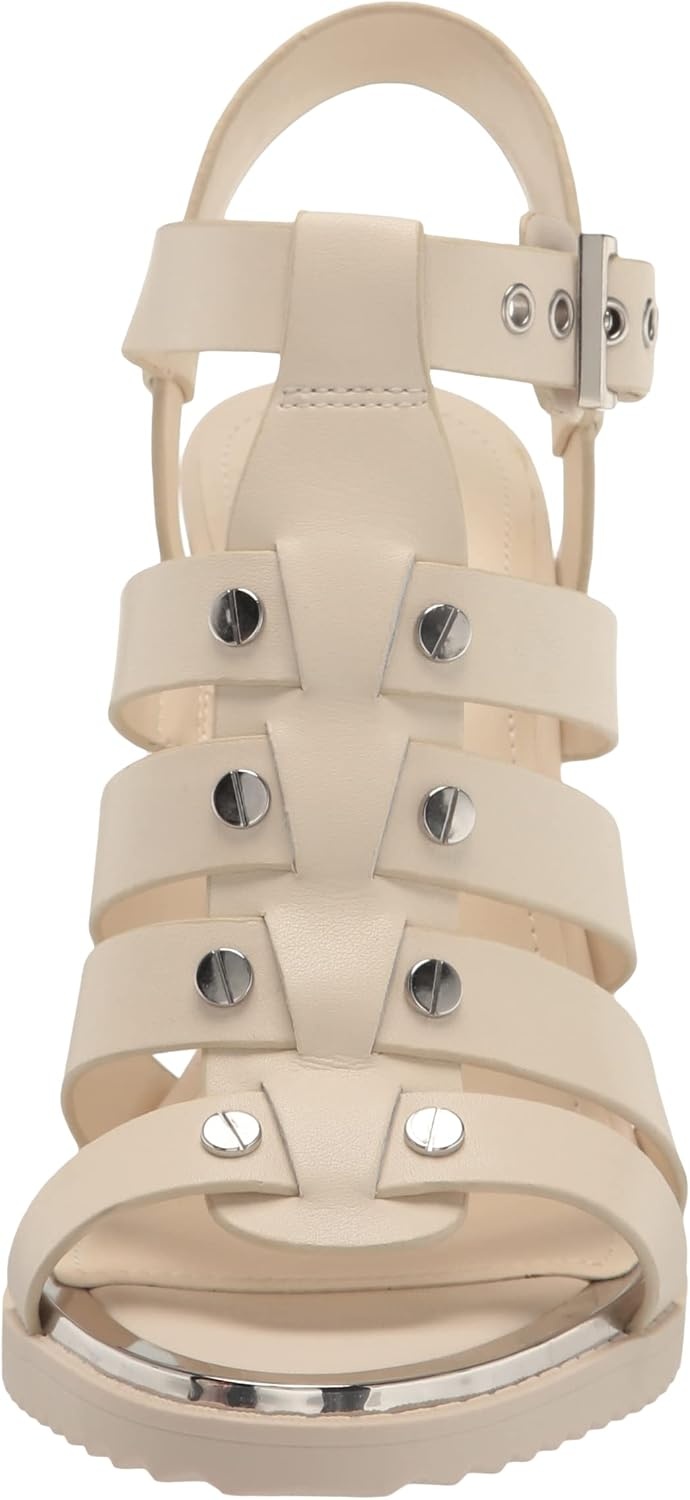 image:imageDKNY Womens Bria Slingback Heel With Belt Ankle StrapEgg Nog