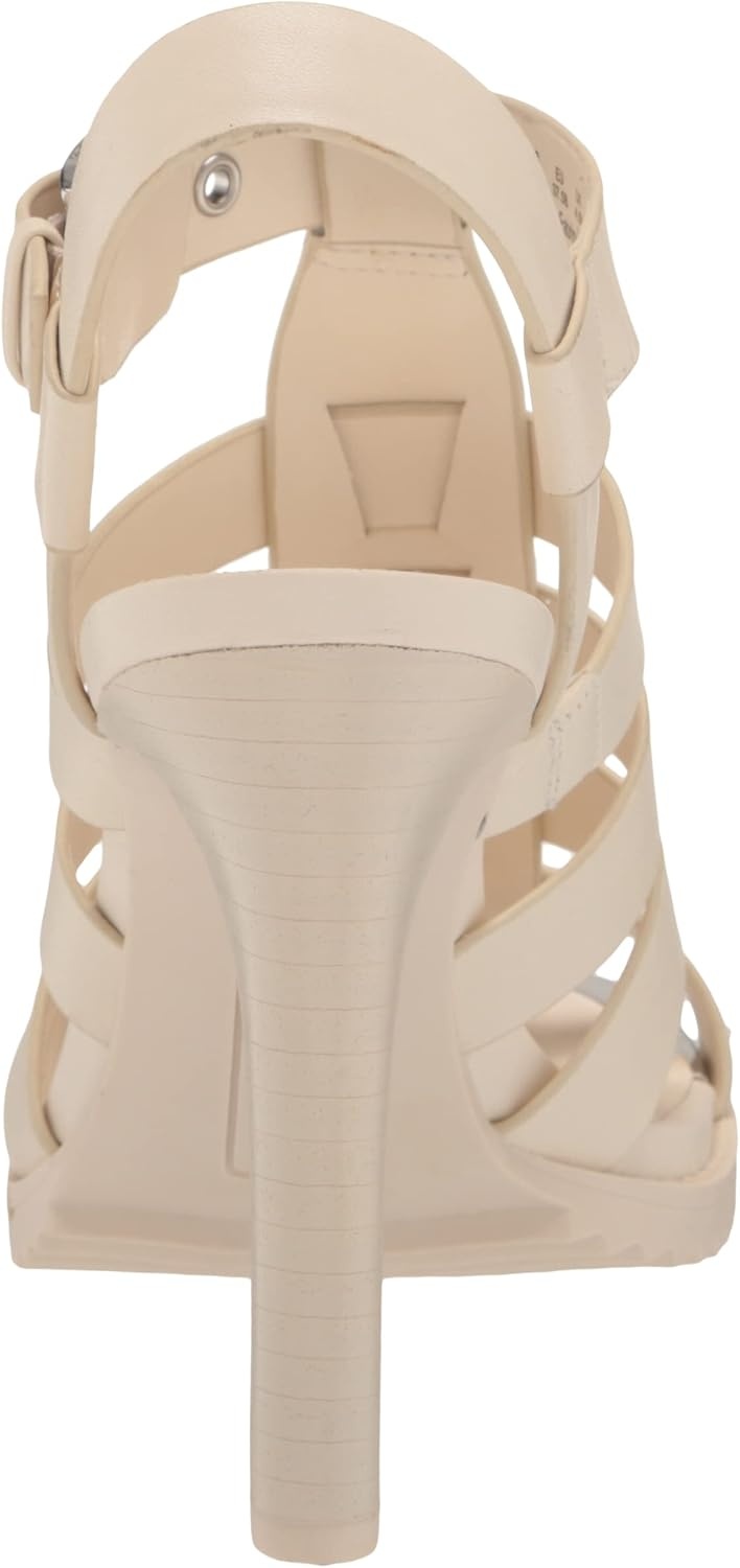 image:imageDKNY Womens Bria Slingback Heel With Belt Ankle StrapEgg Nog