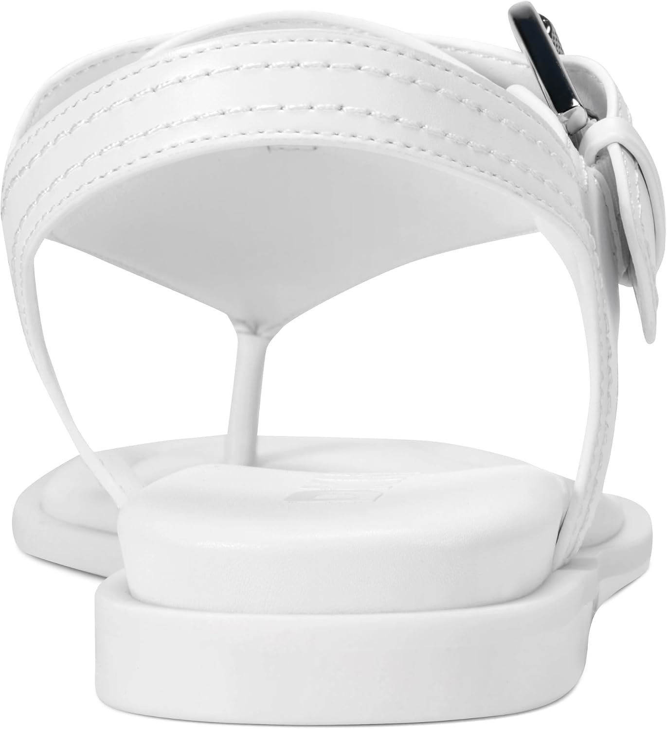 image:imageDKNY Womens Cassiane Flat Thong Sandal With Belt DetailWhite