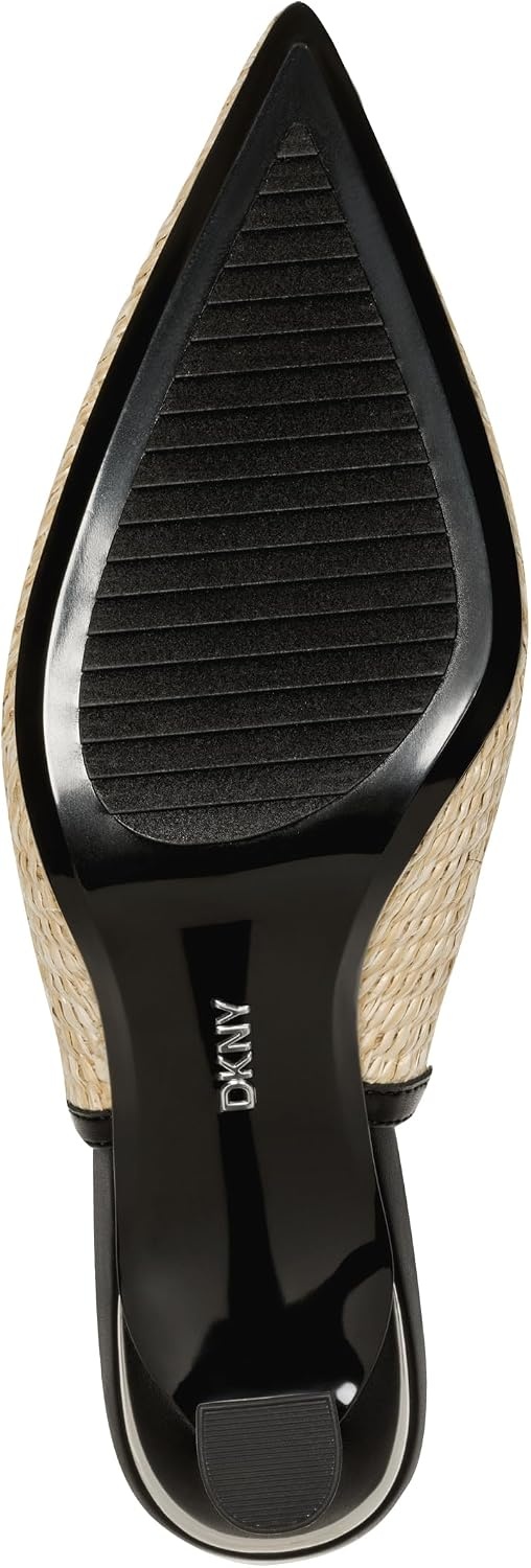 image:imageDKNY Womens Cierra Slingback Pump with Pointed ToeNaturalBlack