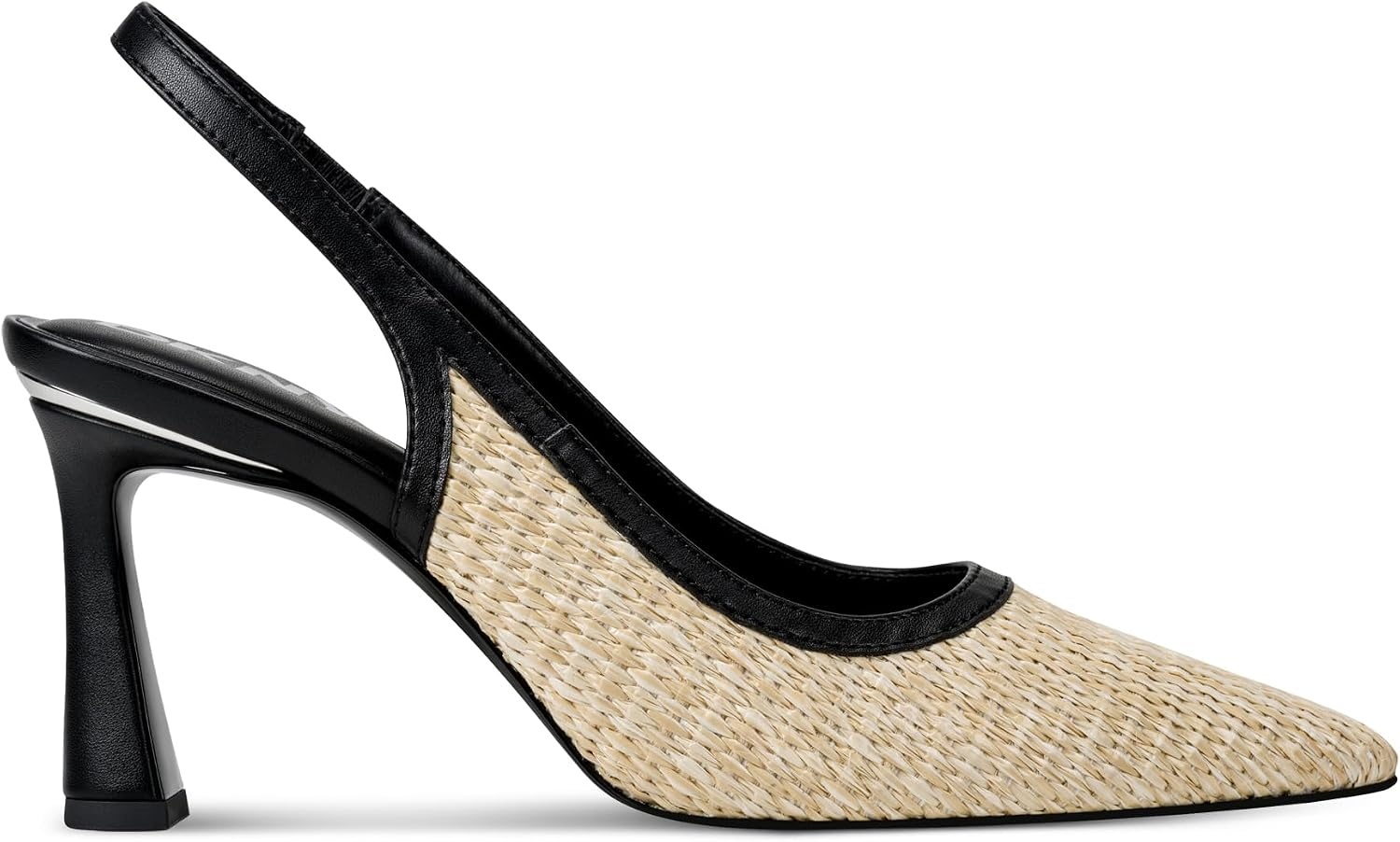 image:imageDKNY Womens Cierra Slingback Pump with Pointed ToeNaturalBlack