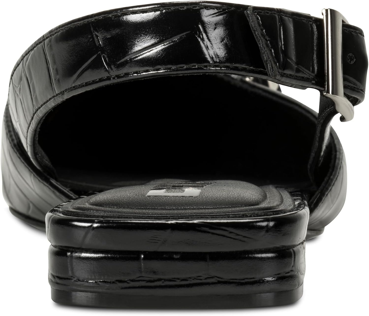image:imageDKNY Womens Cosetta Slingback Poitned Toe Ballet Flat with EmbellishmentsBlack