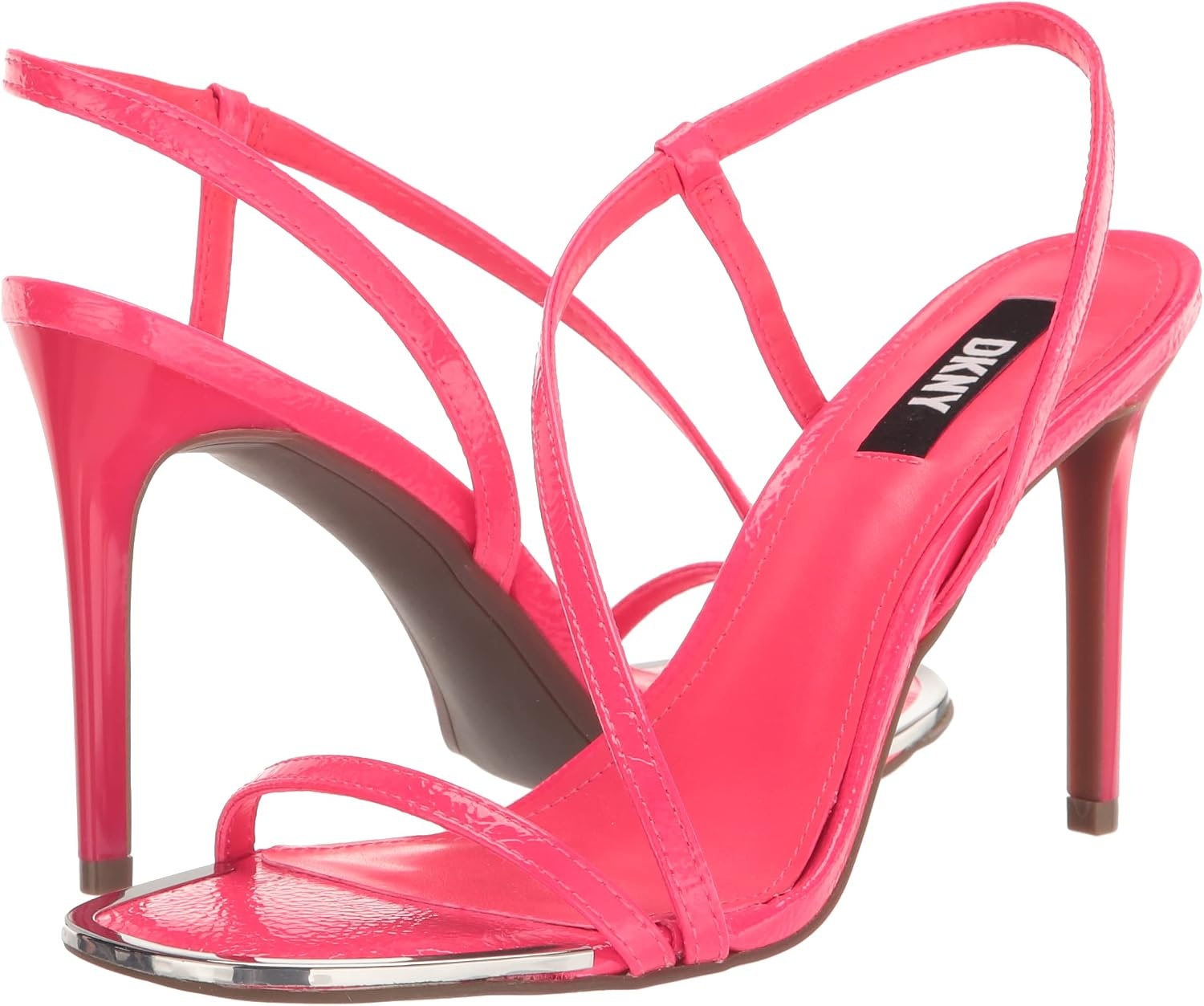 image:imageDKNY Womens Danielle Strappy Diagnol Dress HeelFuchsia
