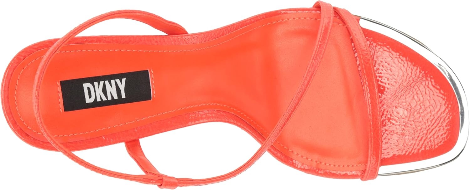 image:imageDKNY Womens Danielle Strappy Diagnol Dress HeelOrange