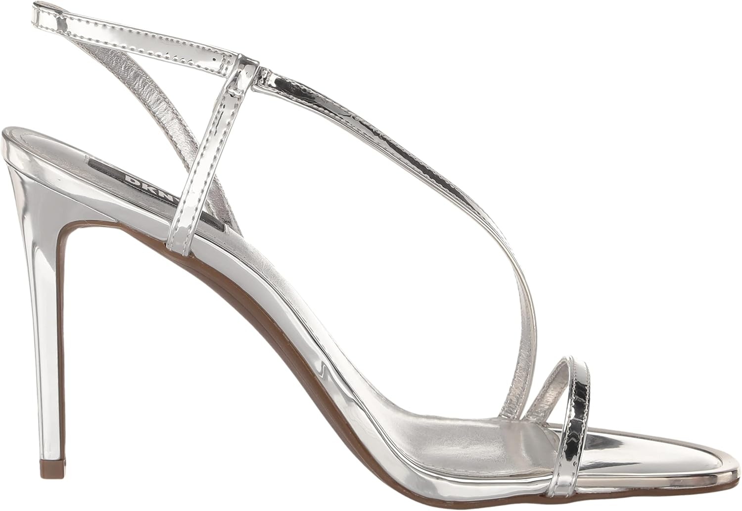 image:imageDKNY Womens Danielle Strappy Diagnol Dress HeelSilver