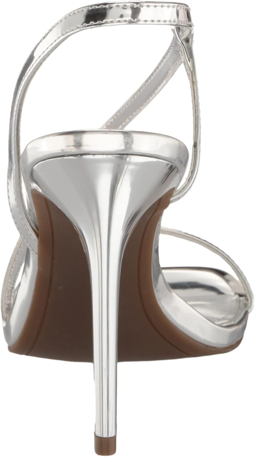 image:imageDKNY Womens Danielle Strappy Diagnol Dress HeelSilver