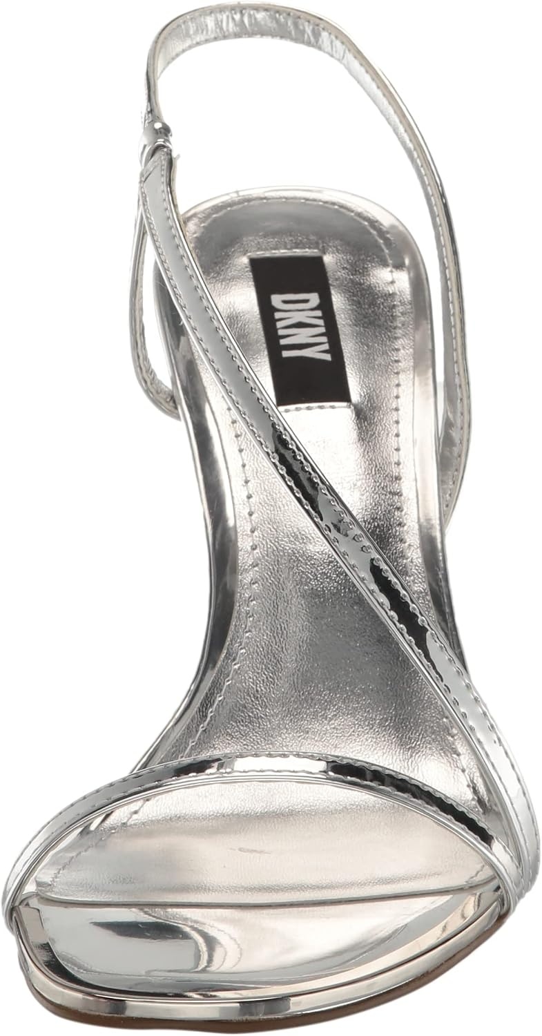 image:imageDKNY Womens Danielle Strappy Diagnol Dress HeelSilver