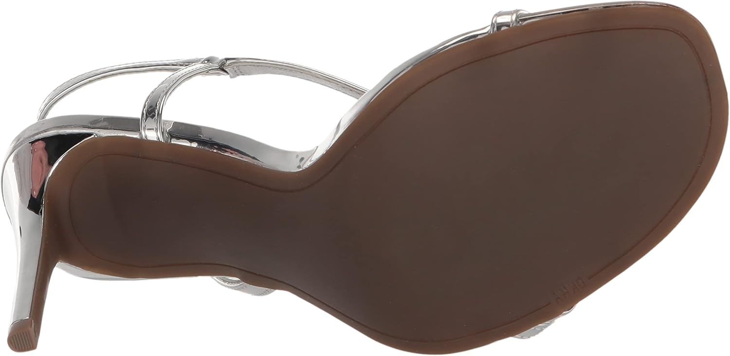 image:imageDKNY Womens Danielle Strappy Diagnol Dress HeelSilver