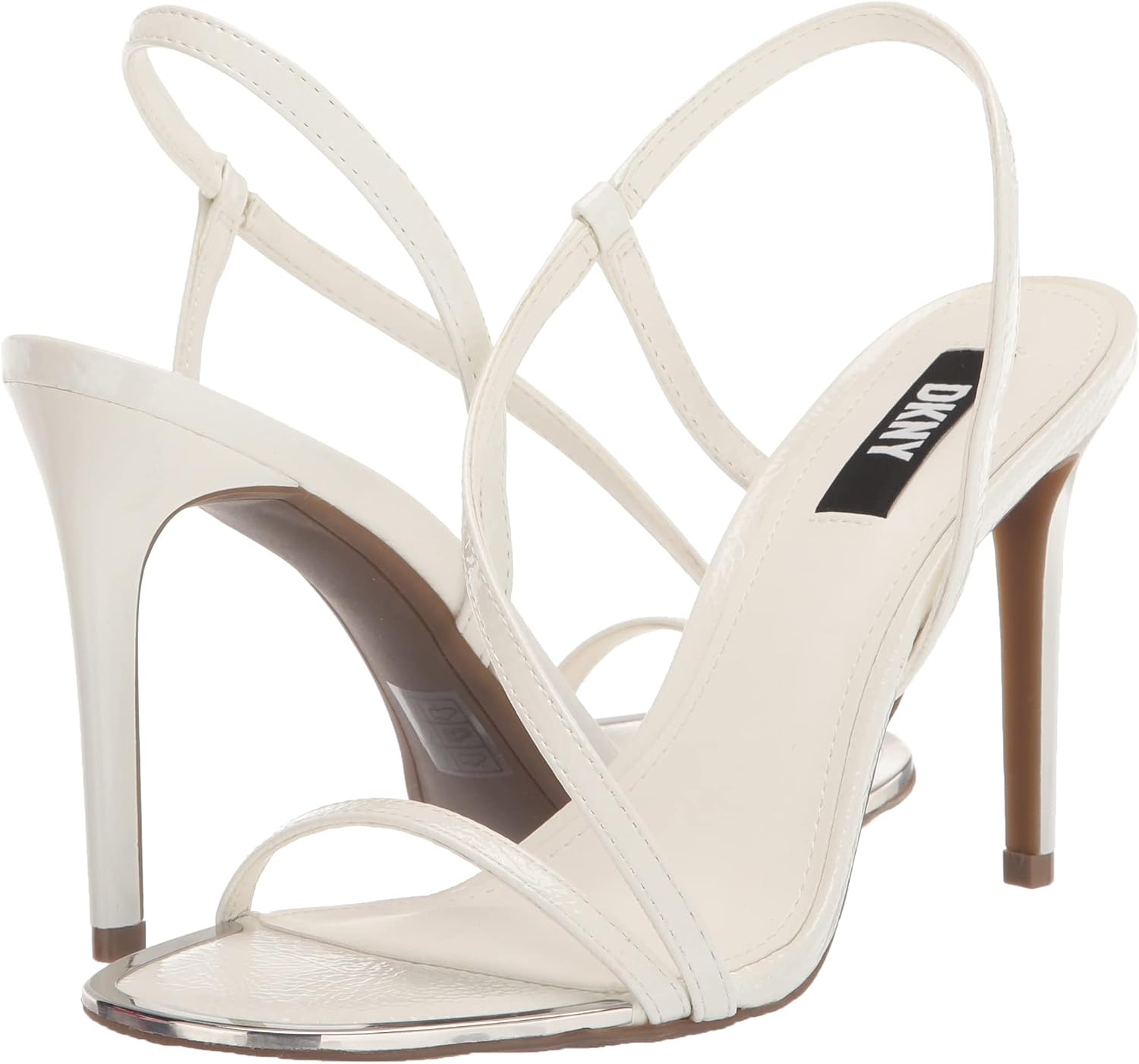 image:imageDKNY Womens Danielle Strappy Diagnol Dress HeelWhite